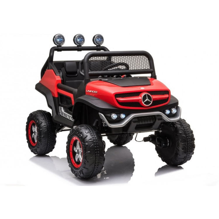 Elektrické autíčko Mercedes Unimog S - nelakované - červené